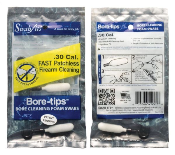 Bore-tips Gun Cleaning Swabs for .30 Caliber