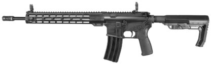 RIFLE 16  SHAVED FRONT SITE, WITH MINIMALIST STOCK.
