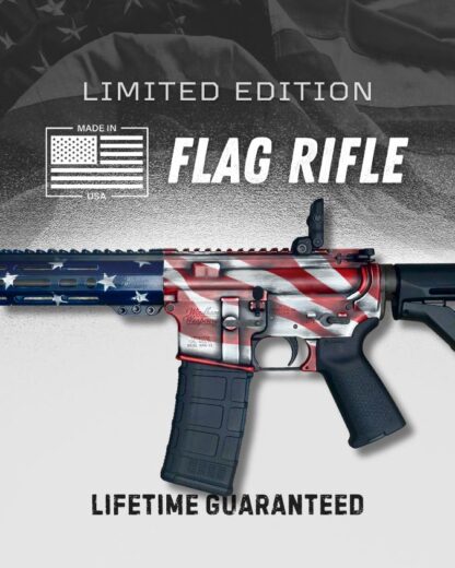 American Flag 5.56 AR-15 Rifle 16" - Image 2